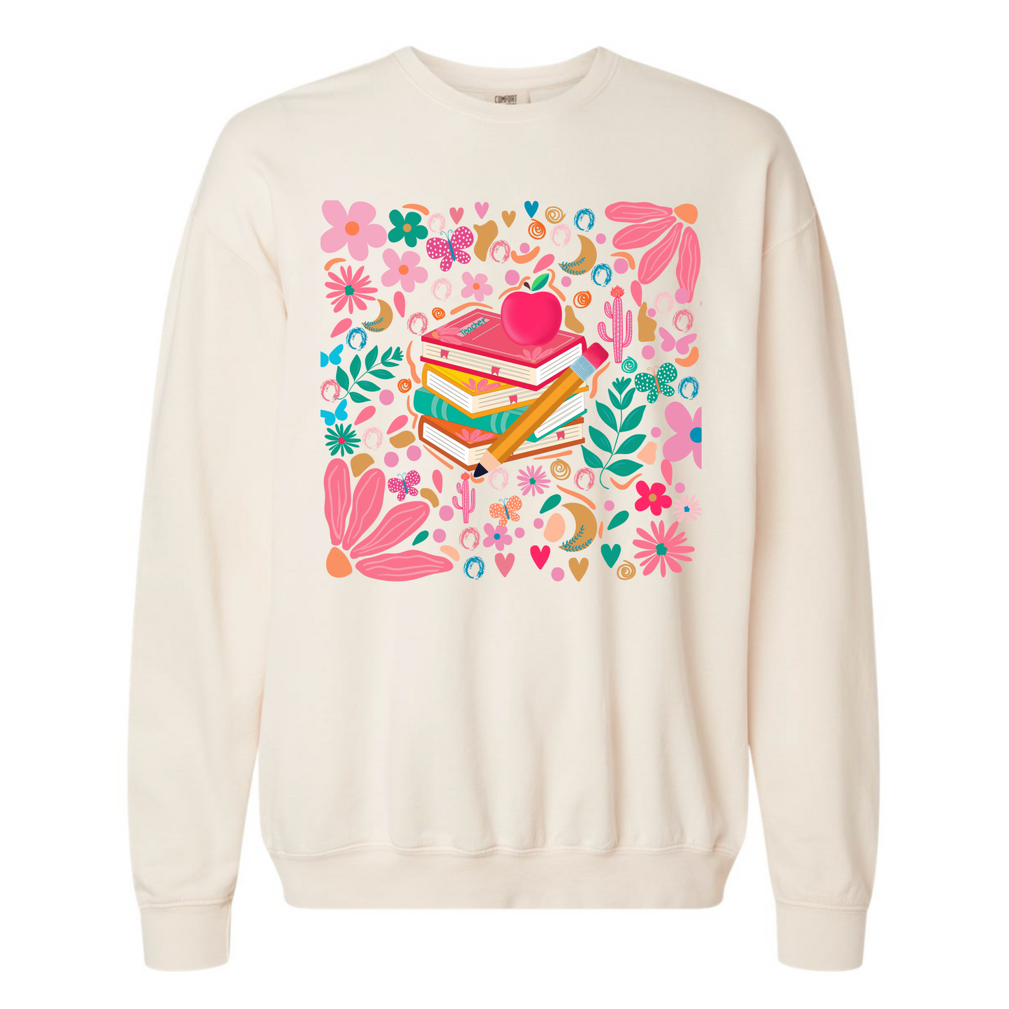 Floral Teacher Sweatshirt