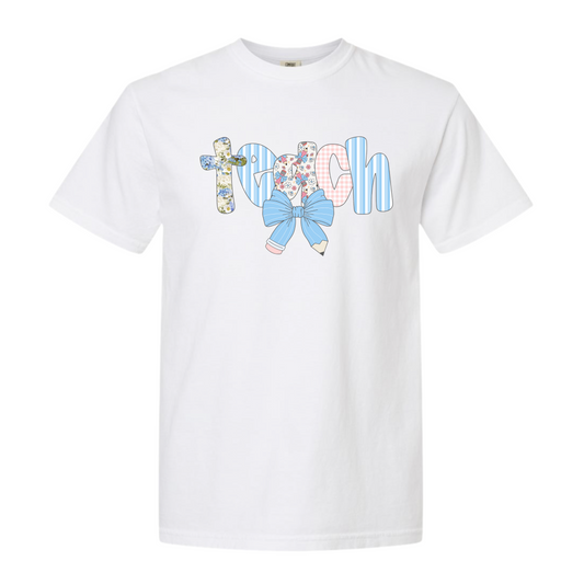 Shades of Blue Teach Shirt