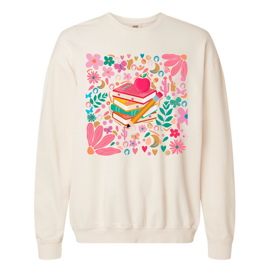 Floral Teacher Sweatshirt